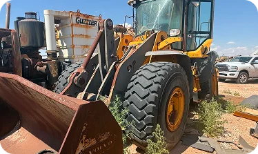 Used heavy equipment and other materials